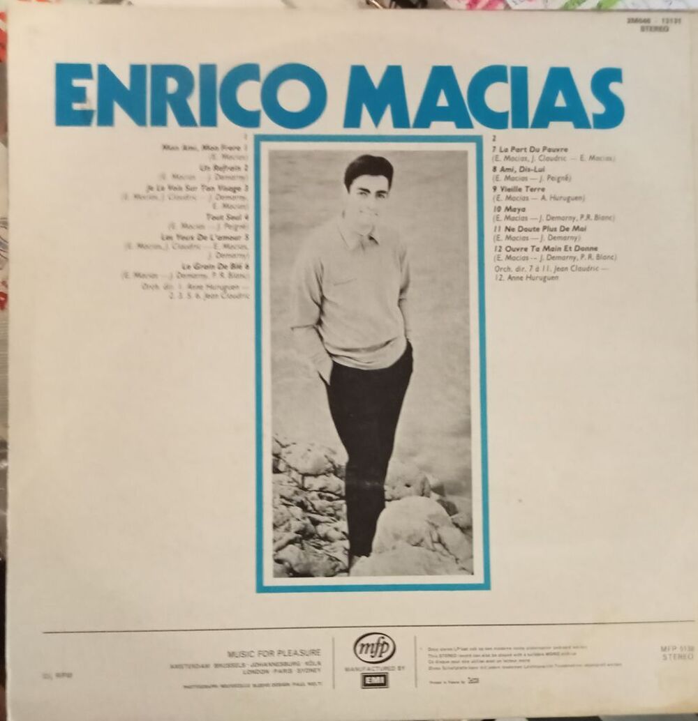 ENRICO MATHIAS / 2 X DISQUES VYNIL 33 TOURS CD et vinyles