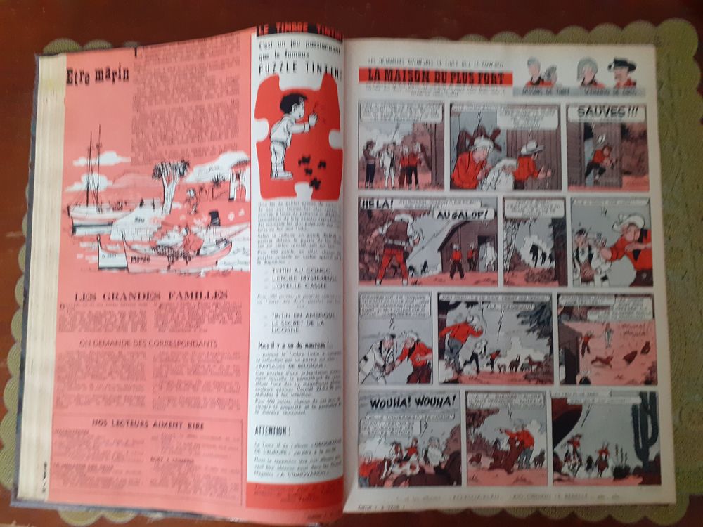 RELIURE JOURNAL DE TINTIN 1958 - TOME I Livres et BD