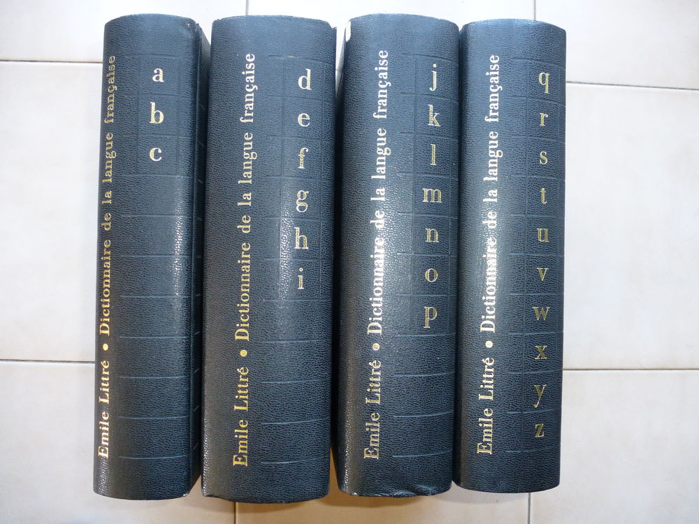 Dictionnaire de la langue fran&ccedil;aise, Paul-Emile Littr&eacute;, 4 to Livres et BD