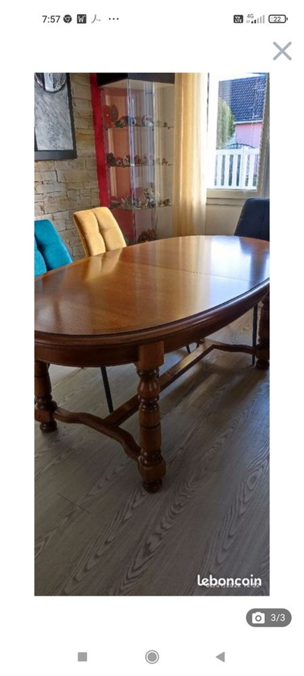 Table ovale TBE Meubles