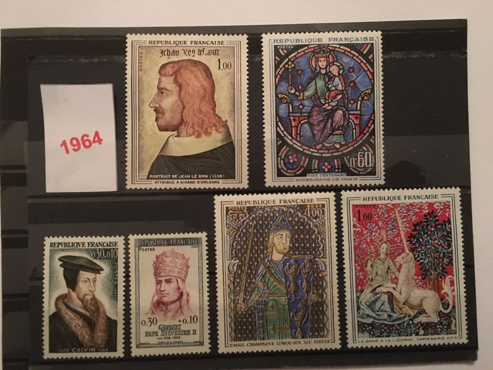 Timbres de collection de France ** Neufs 1964 