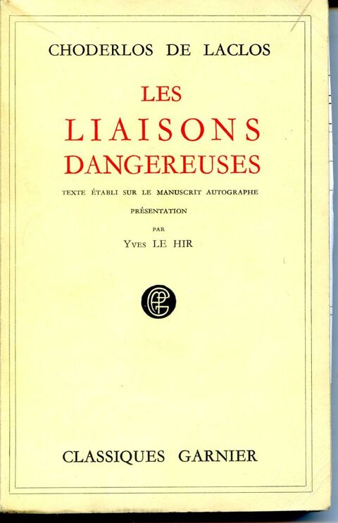 Les liaisons dangereuses - Choderlos de Laclos, 5 Rennes (35)
