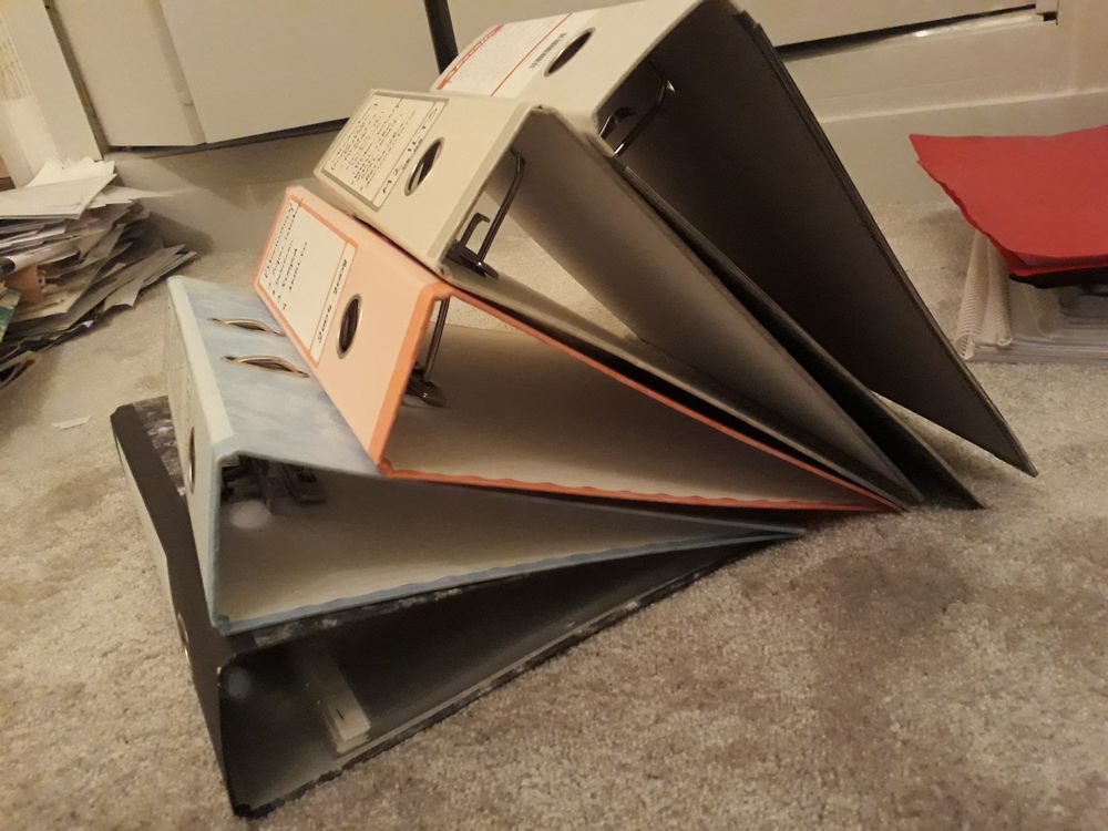 3 classeurs &agrave; levier Bricolage