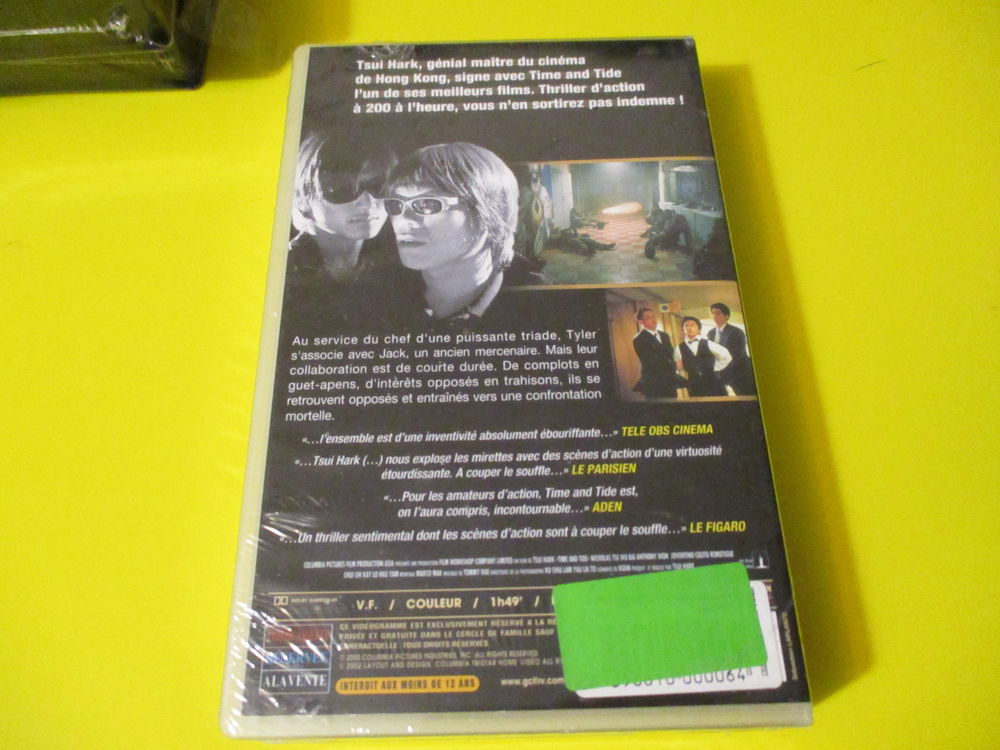 TSUI HARK TIME &amp; TIDE VHS POLAR HONG KONG NEUF DVD et blu-ray