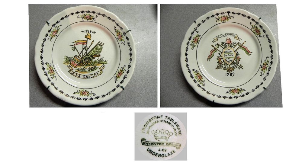 2 ASSIETTES REVOLUTION 1789 Décoration