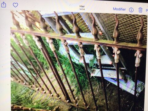 5 m 20 grilles fer Napoleon / balcon/rambarde 
1200 Tournan (32)