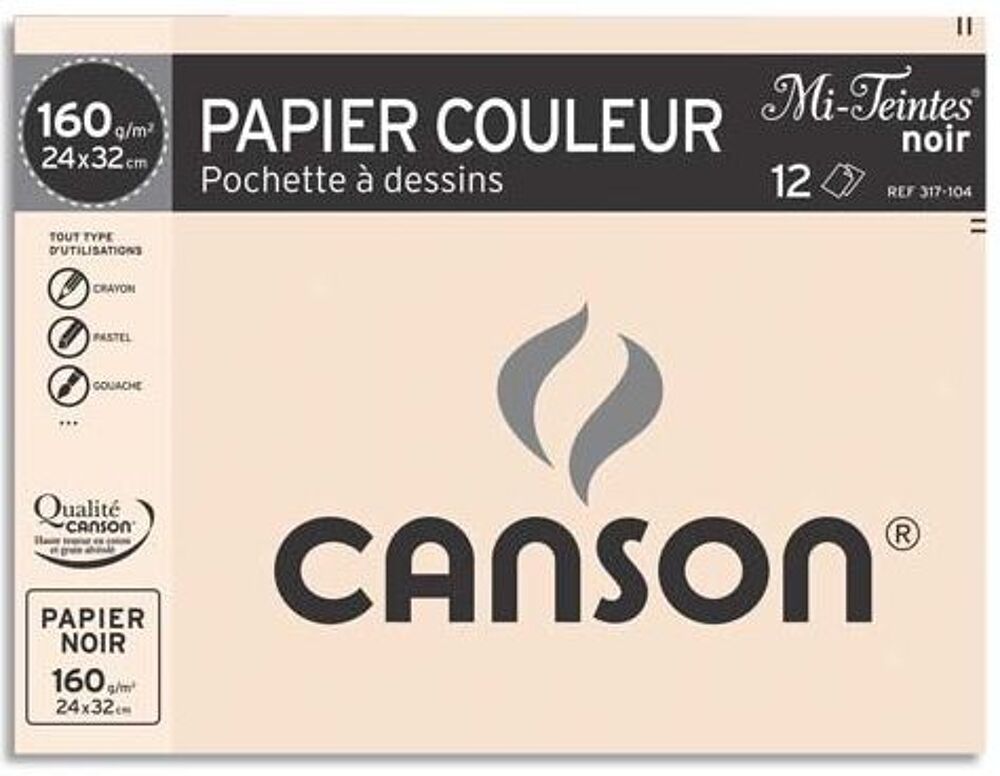 papier dessin couleur 24 x 32 cm 160 g/m&sup2; Jeux / jouets