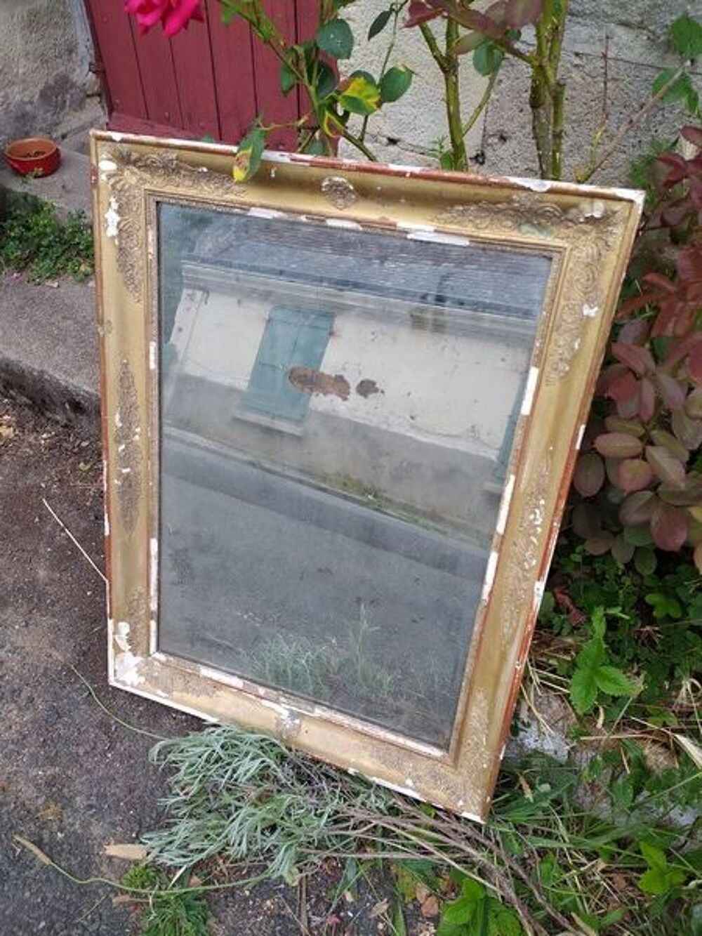 Ancien Miroir Dor&eacute; &Eacute;poque Restauration Meubles