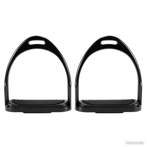 Étriers noirs d'équitation pour selle de cheval 20 93250 Villemomble