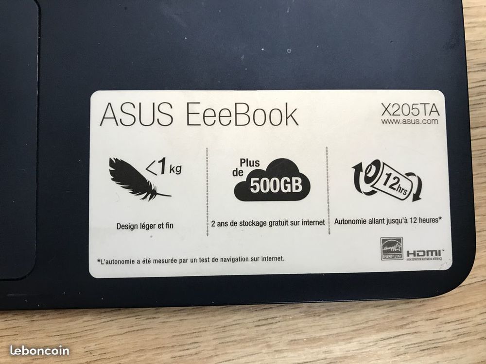 Asus EeeBook 205XTA Matriel informatique