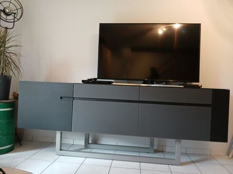 Tr�s grand Meuble de rangement noir design excellent �tat Saint-Gilles (35)