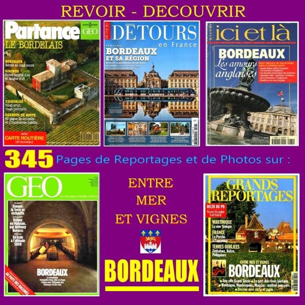 BORDEAUX - voyage - LE BORDELAIS / prixportcompris Livres et BD