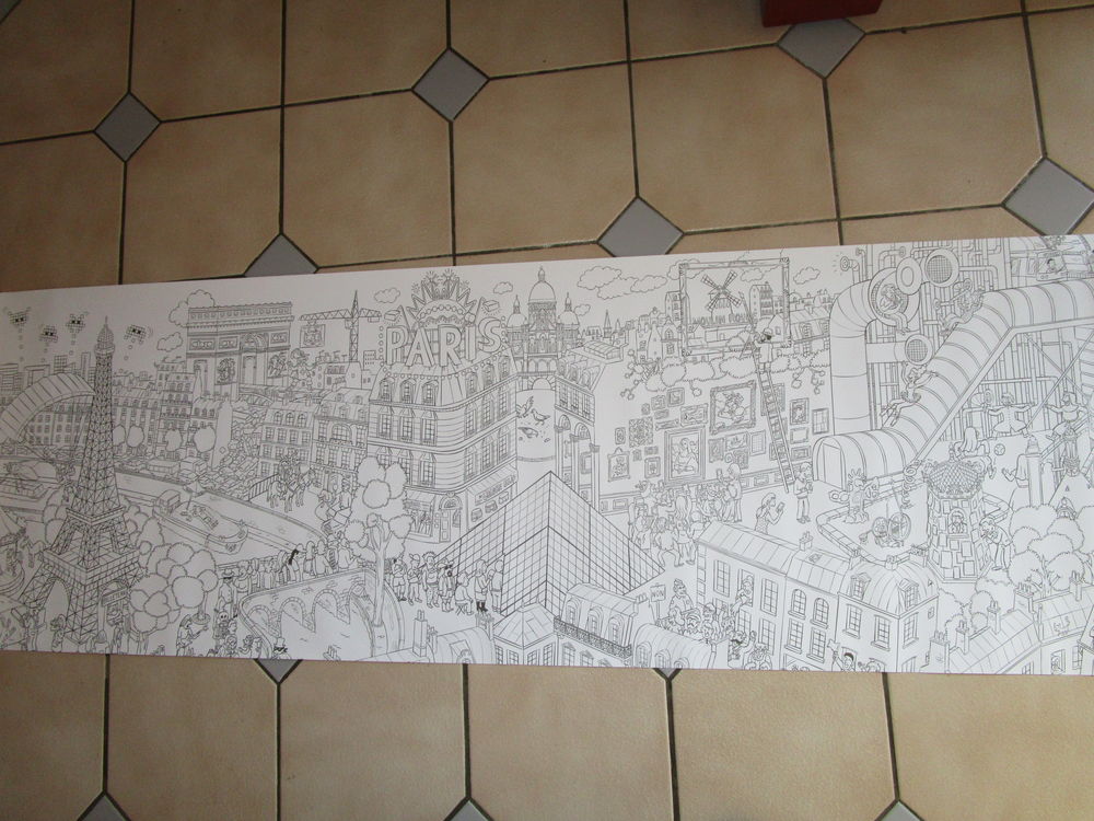 COLORIAGE ADULTE-ENFANT MONUMENT PARIS Jeux / jouets