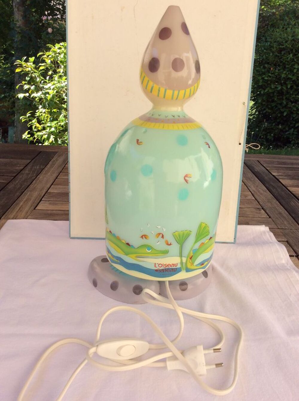 Lampe veilleuse enfantine L'Oiseau Bateau d&eacute;cor lutin Mobilier enfants