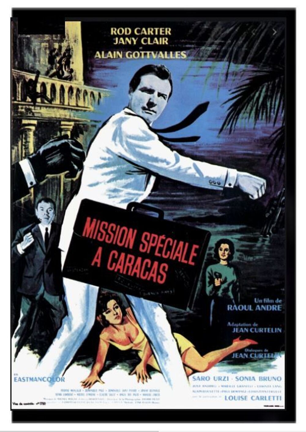 MISSION SPECIALE A CARACAS avec roland carey DVD et blu-ray