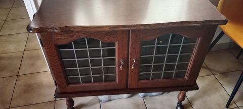  Petit meuble vitrine ancien Challans (85)