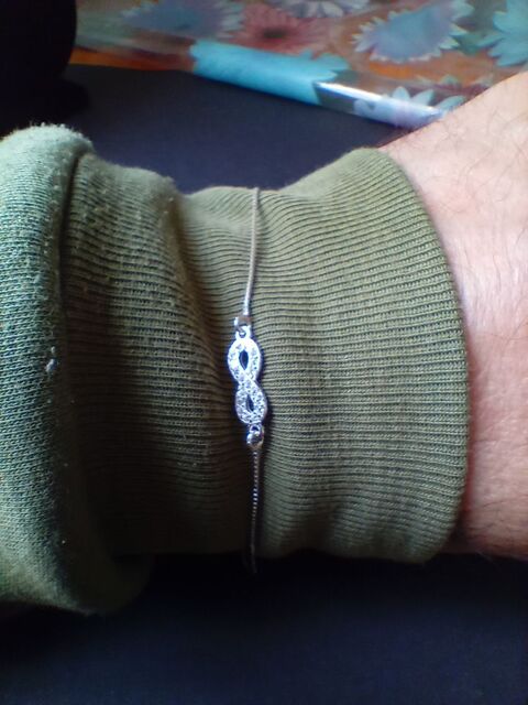 Nouveau Bracelet infini en argent sterling 925 pour femme 29 Espagne