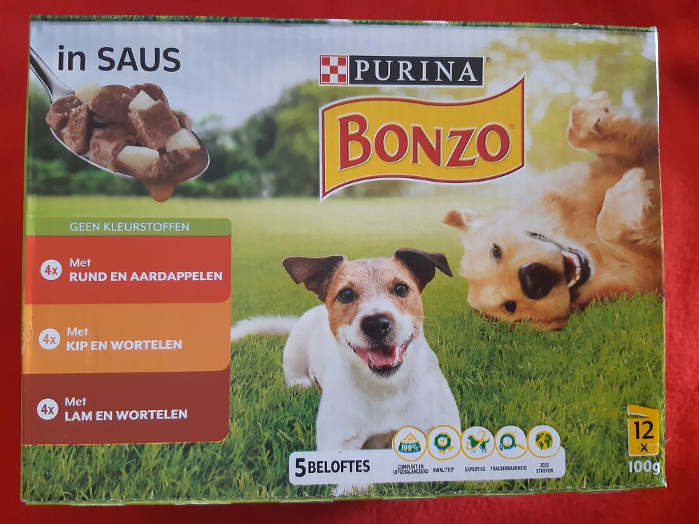   BONZO (FRISKIES) Nourriture pour chiens BOITE de 12x100g 