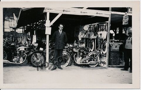 Ancienne Photographie Exposition Stand Motos Peugeot Terrot 0 Loches (37)