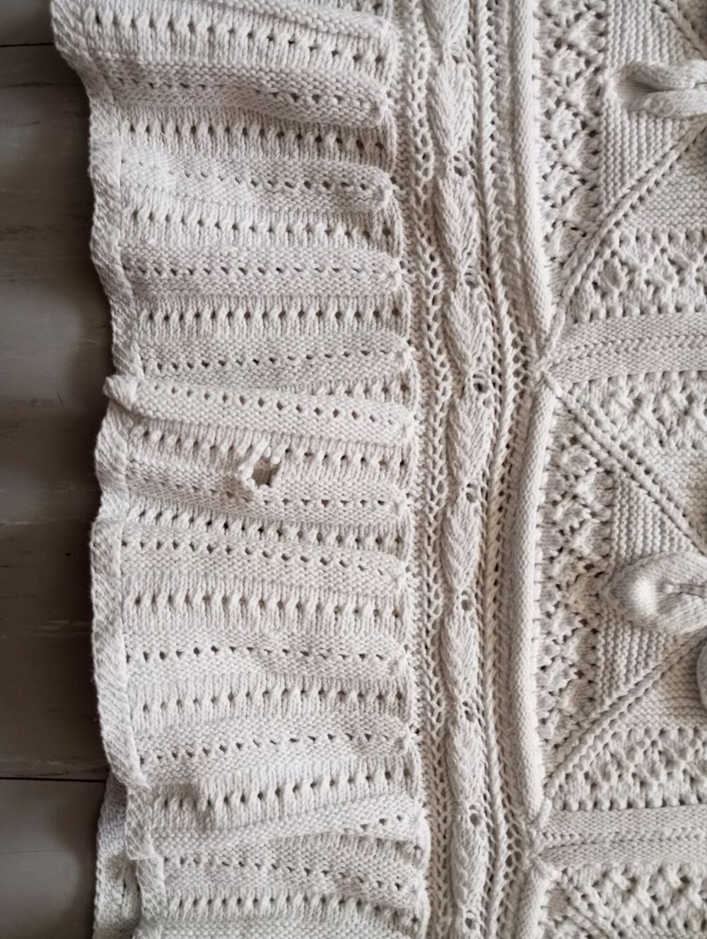 couvre-lit jet&eacute;e de lit dessus de lit fait main crochet Décoration