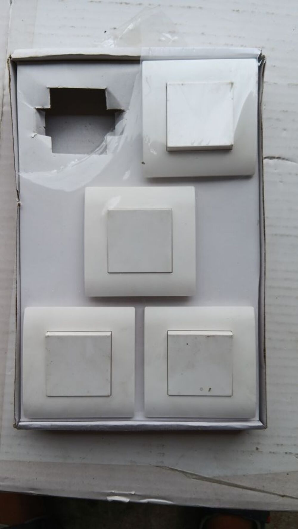 5 interrupteurs &agrave; griffe pour encastrable Bricolage