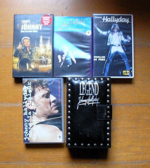 Johnny Hallyday : lot de 6 K7 VHS dont coffret Legend Argenteuil (95)