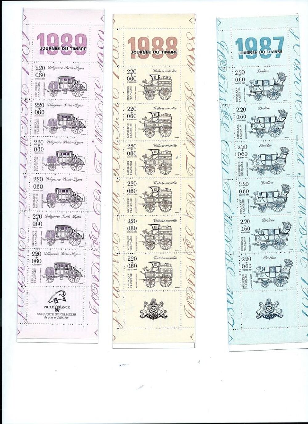 Carnets "F&ecirc;te du Timbre " &amp; "Journ&eacute;e du Timbre " 