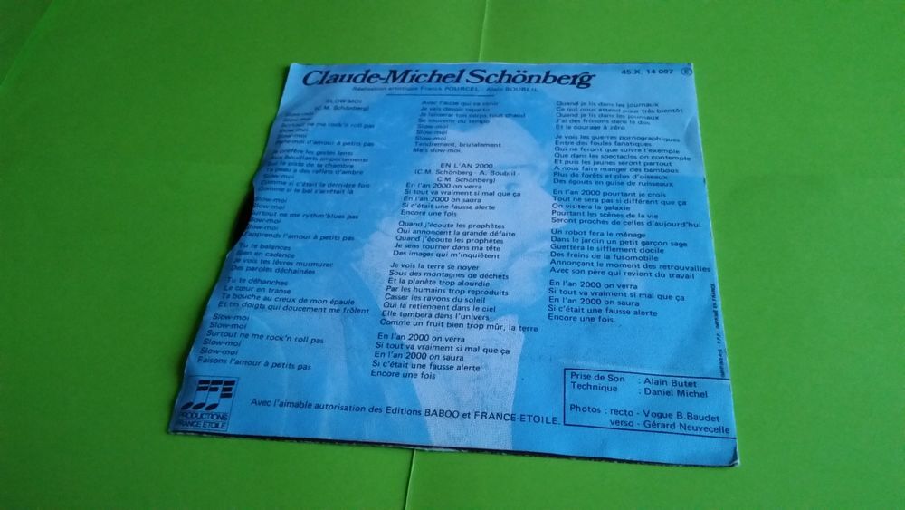 CLAUDE - MICHEL SCHONBERG CD et vinyles