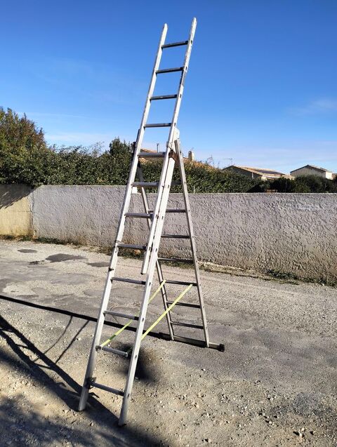 Echelle transformable 3 plans 8 echelons aluminium 6.3m 190 Saint-Jean-de-Fos (34)