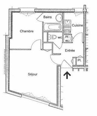  Appartement � louer 2 pi�ces 35 m� Reims