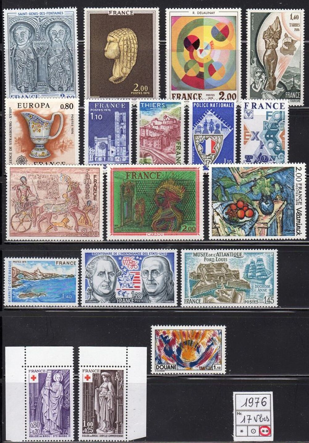 LOT DE TIMBRES - FRANCE -
Neuf** 1976 