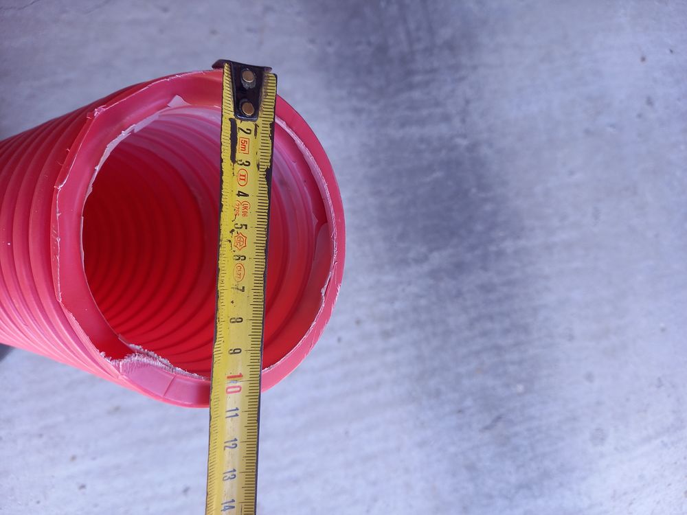 Gaine annel&eacute;e rouge TPC &Oslash;110mm - 2 chutes - &eacute;lectricit&eacute;/t&eacute;l&eacute; Bricolage