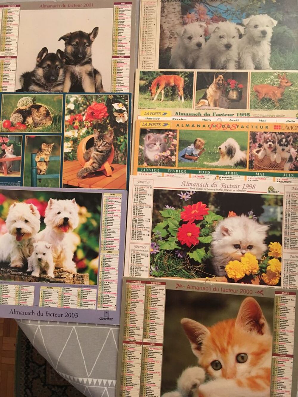 LOT DE CALENDRIERS 
