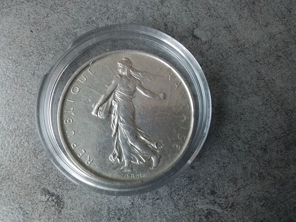 Piece de 5 francs argent 1968 