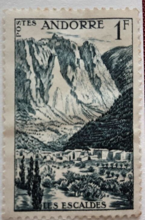 TIMBRE DE COLLECTION ANDORRE 1F 1 Pontoise (95)