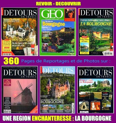 LA BOURGOGNE - dijon - MORVAN / prixportcompris 18 Lille (59)