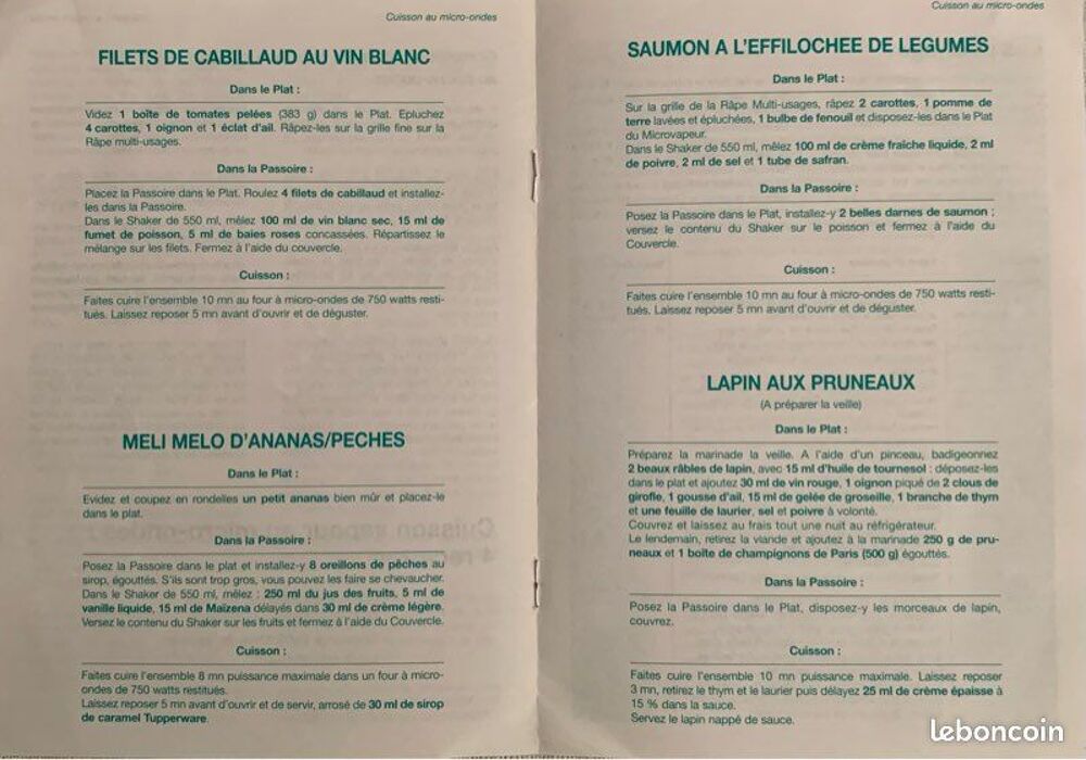 MicroVapeur " Tupperware " de 2,25 L Cuisine