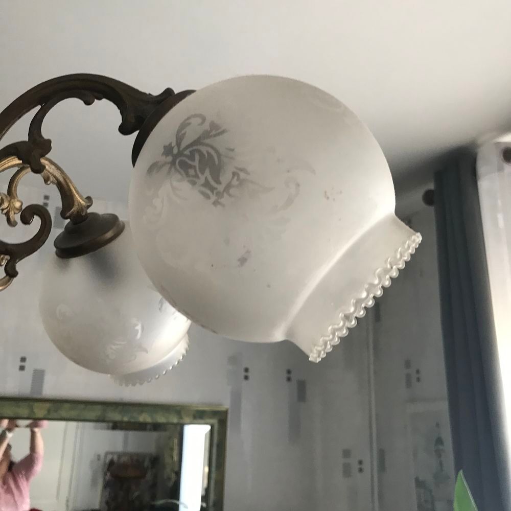 lustre 5 globes Décoration