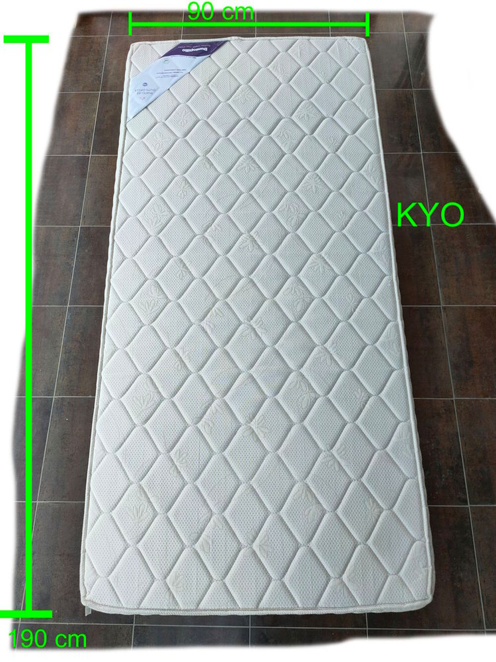 DUNLOPILLO Matelas mousse 90x190cm r&eacute;versible 1 personne Meubles
