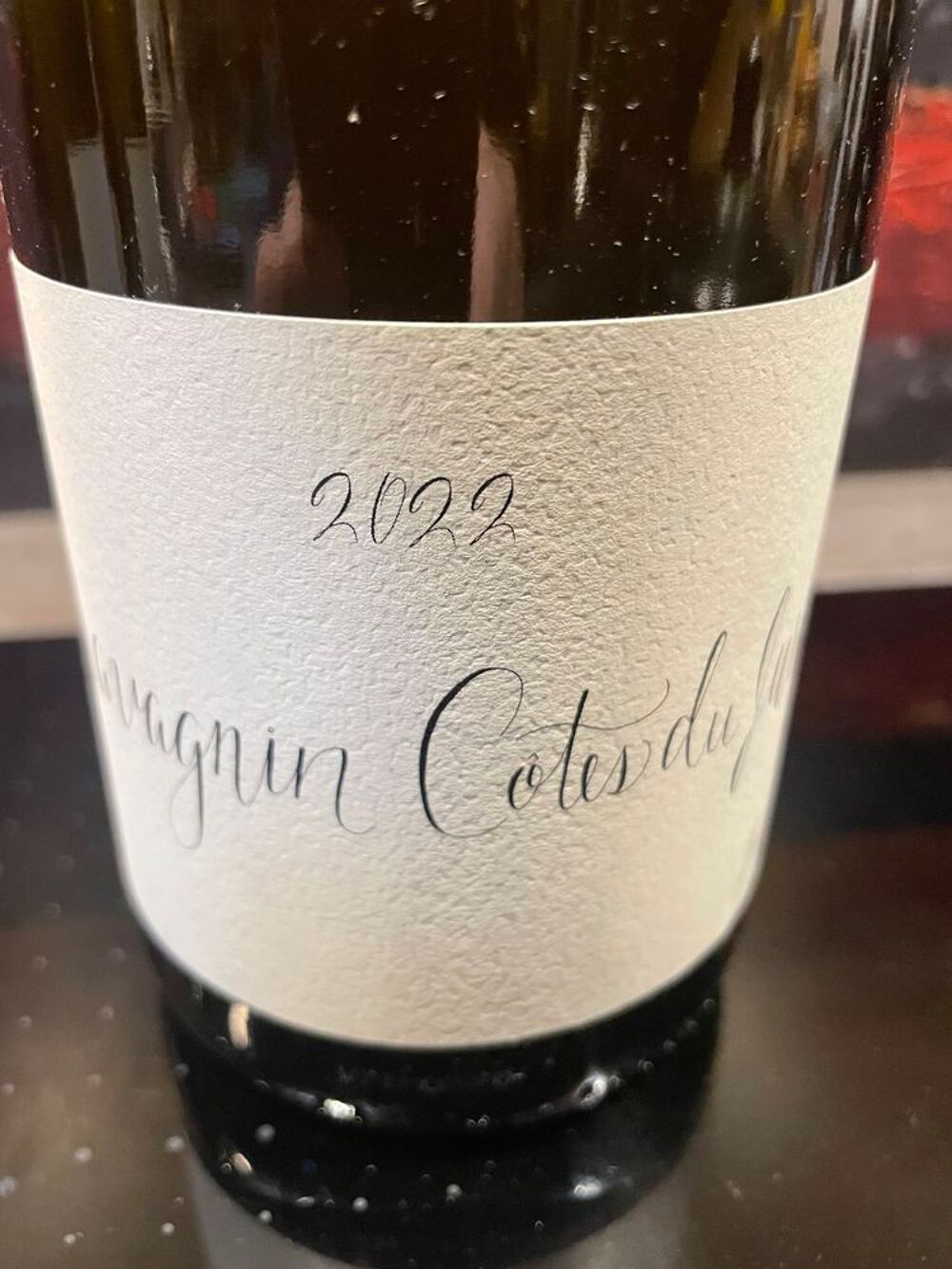 1 Bt SAVAGNIN 2022 Cotes du Jura Fr&eacute;d&eacute;ric COSSARD 21 St Roma Cuisine