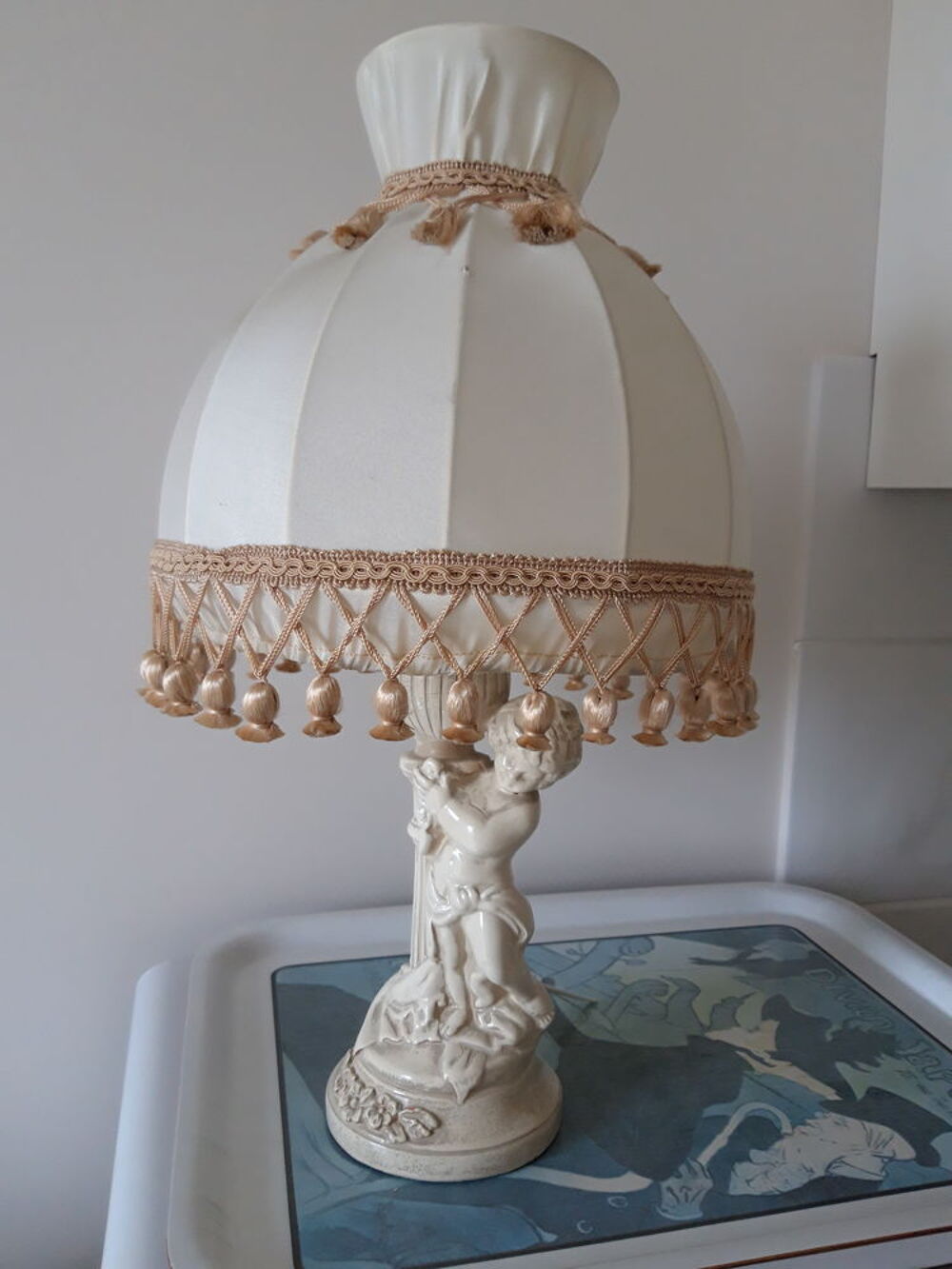 Lampe Ch&eacute;rubin sign&eacute;e JP ( 1950 - 1980) Décoration