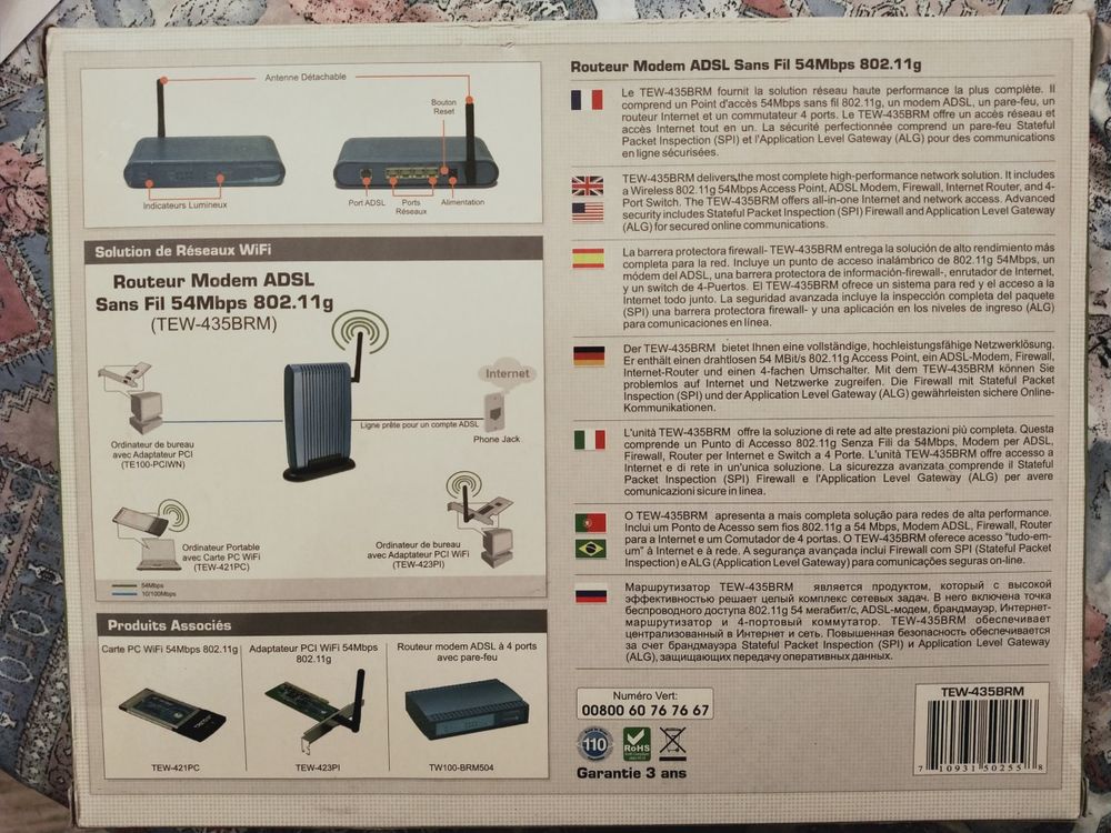 Routeur Modem ADSL TRENDnet Matériel informatique