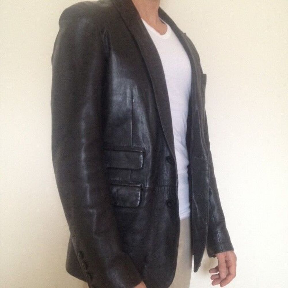 Blazer en cuir d'agneau v&eacute;ritable Redskins Vêtements