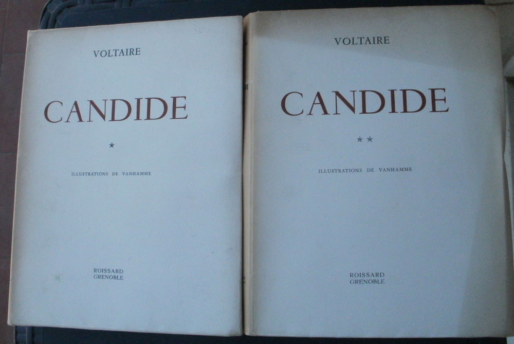 CANDIDE PAR VOLTAIRE en 2 tomes et illustrations de VANHAMME Livres et BD