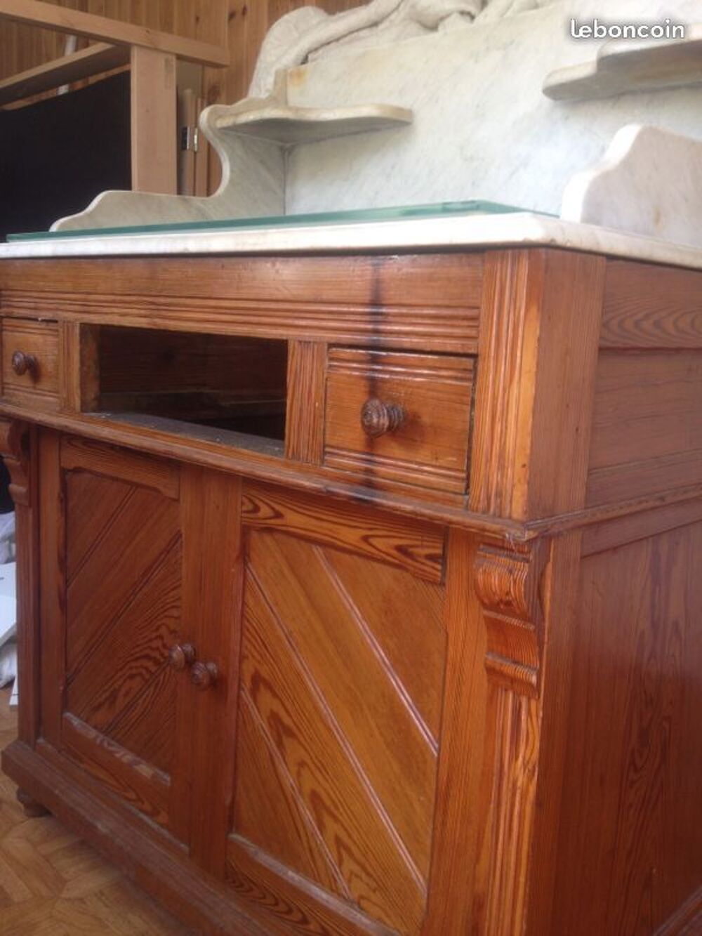 meuble ancien marbre et bois Meubles