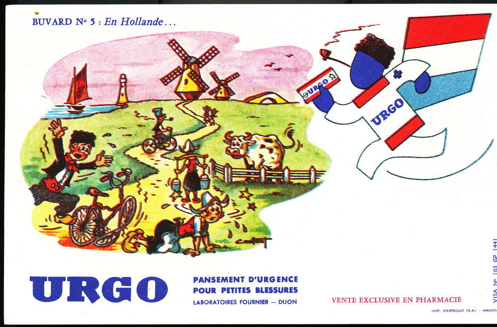 Buvards anciens URGO neufs identiques 