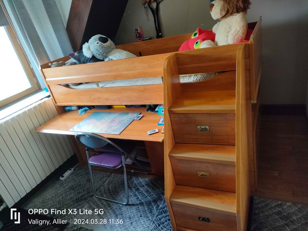 Lit combin&eacute; Mobilier enfants