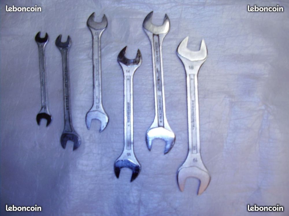 Lot de 7 cl&eacute;s plates FACOM s&eacute;rie 44 Bricolage