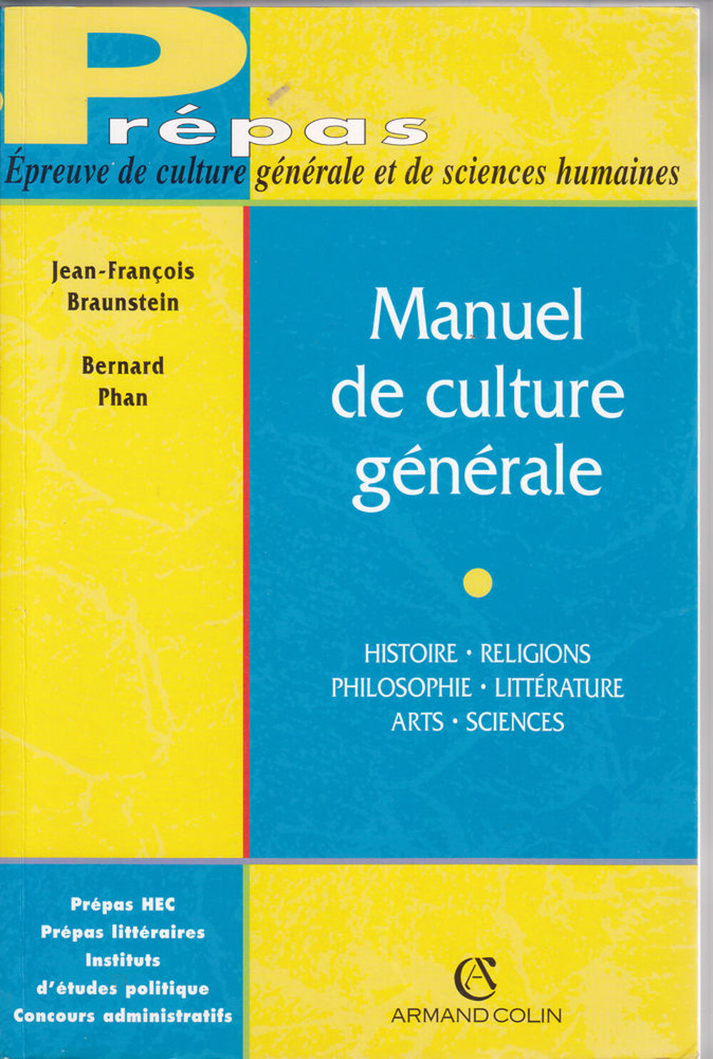 575 LOT DE TROIS manuels culture g&eacute;n&eacute;rale pour examens et co Livres et BD