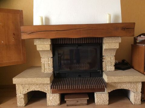 Chemin�e rustique avec insert 100 Ch�telaillon-Plage (17)